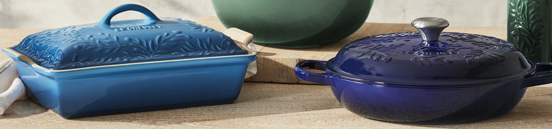 Photo of Le Creuset Olive Branch Collection.