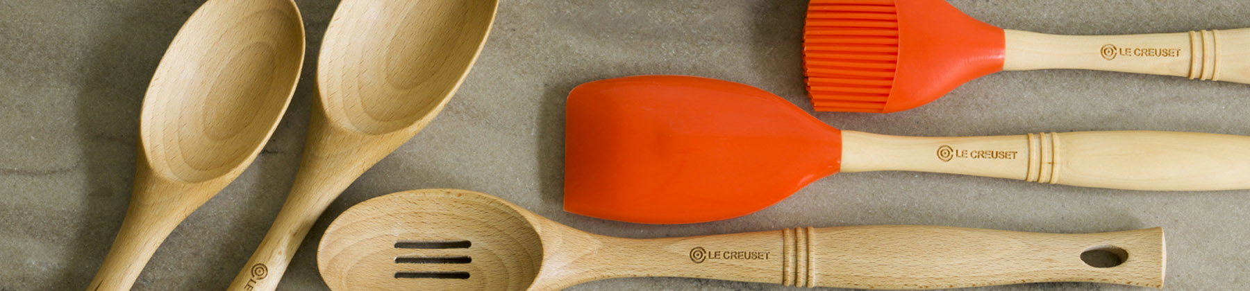 Photo of Le Creuset utensils.