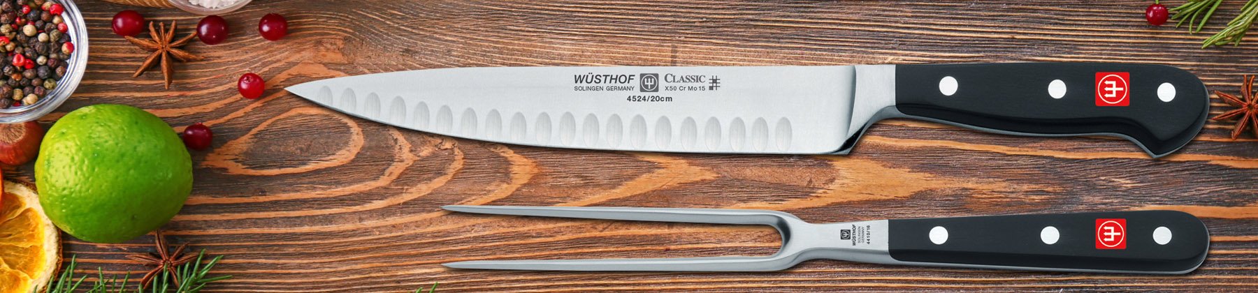 Photo of Wusthof carving knives.
