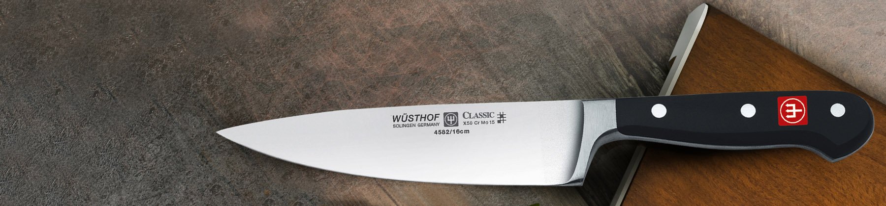 Photo of Wusthof chef knife.