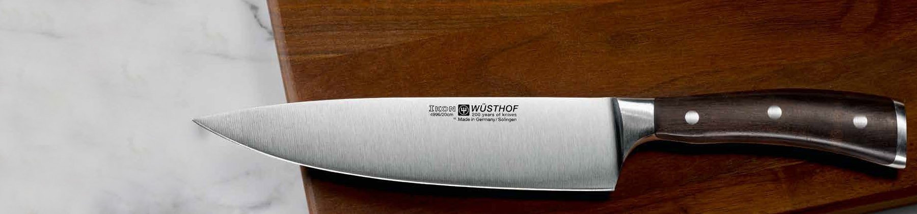 Photo of Wusthof Ikon Blackwood knife.