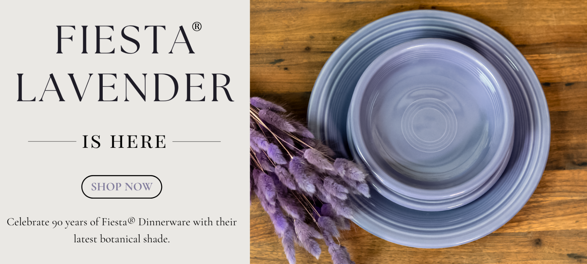 Lavender Is Here Shop Now Celebrate 90 Years of Fiesta with their latest botanical shade