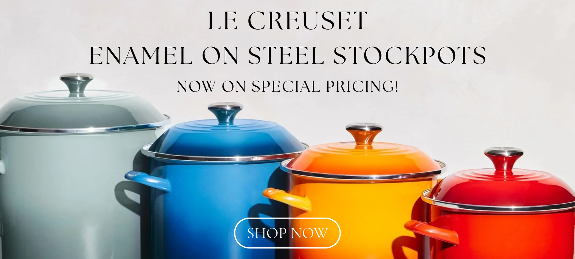 Le Creuset Enamel On Steel Stockpots Now On Special Pricing! Shop Now!